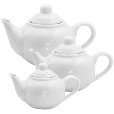 Teiera in porcellana bianca Ariston | Rausa srl