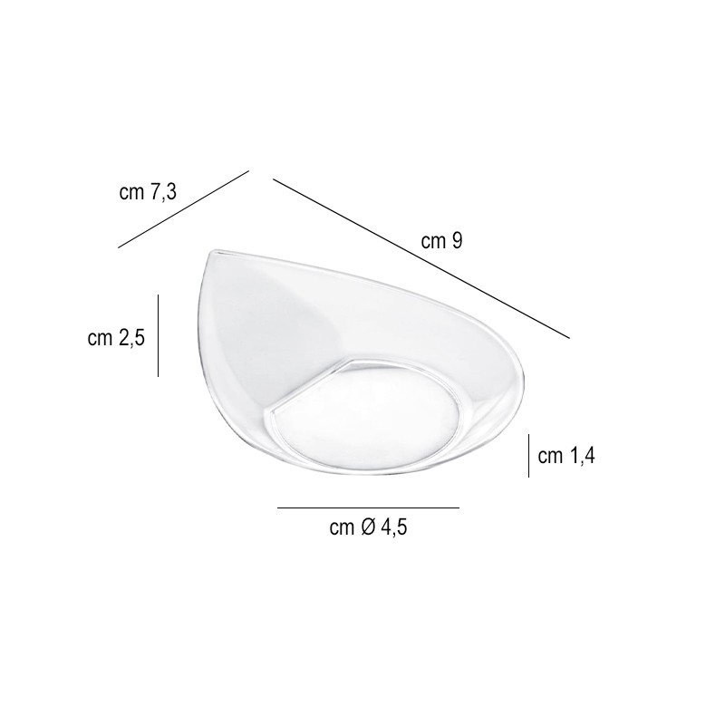 Coppetta finger food trasparente smart cc 25 Goldplast  in Contenitori finger food