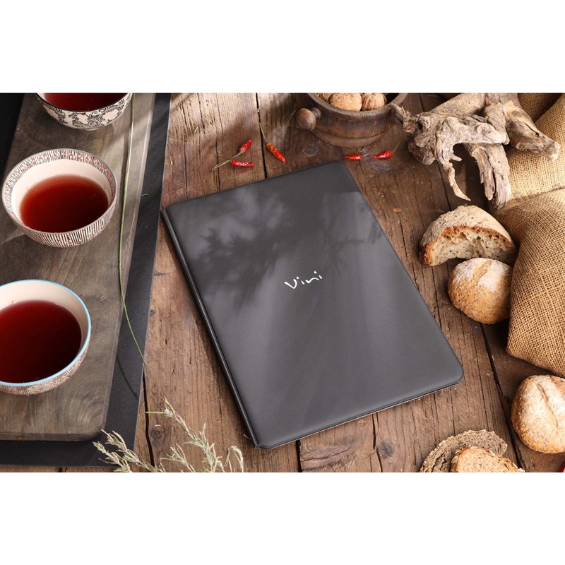 Menù carta Vini nero A4 Dag Style  in Tavola