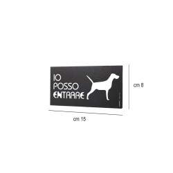 Pittogramma avviso permesso cani Dag Style  in Tavola