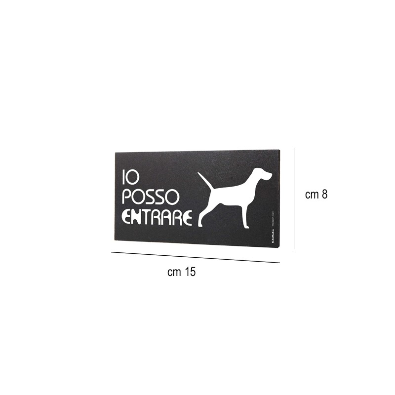 Pittogramma avviso permesso cani Dag Style  in Tavola