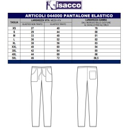 Pantalone con elastico verde Isacco  in Abbigliamento