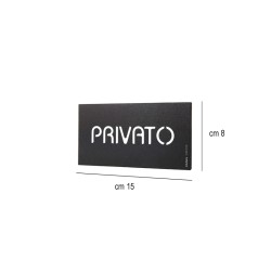 Pittogramma avviso privato Dag Style  in Tavola