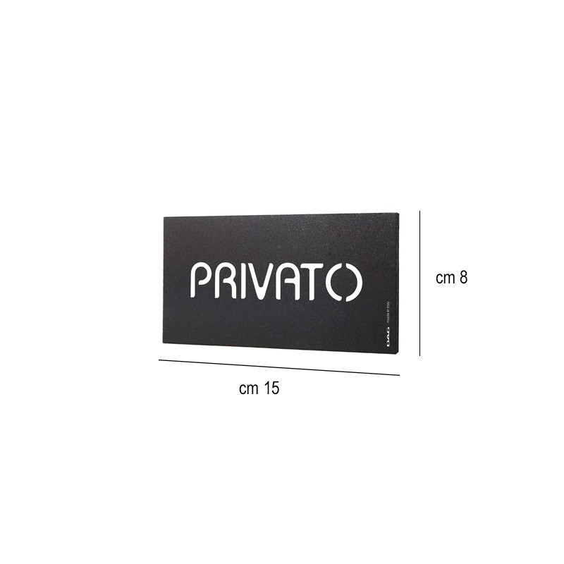 Pittogramma avviso privato Dag Style  in Tavola