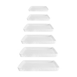 Pirofila da forno rettangolare in porcellana | vassoi e taglieri | rausa