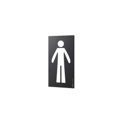 Pittogramma avviso bagno uomo | targhette segnalazione | Rausa