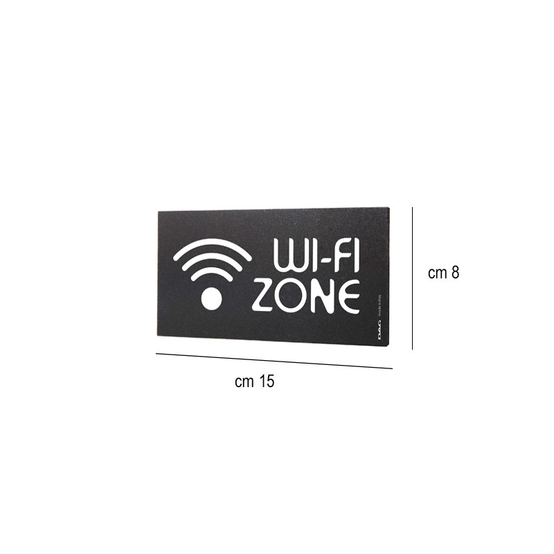 Pittogramma avviso wi fi area Dag Style  in Tavola