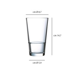 Bicchiere Stack Up Arcoroc Cl. 47 Arcoroc  in Linee
