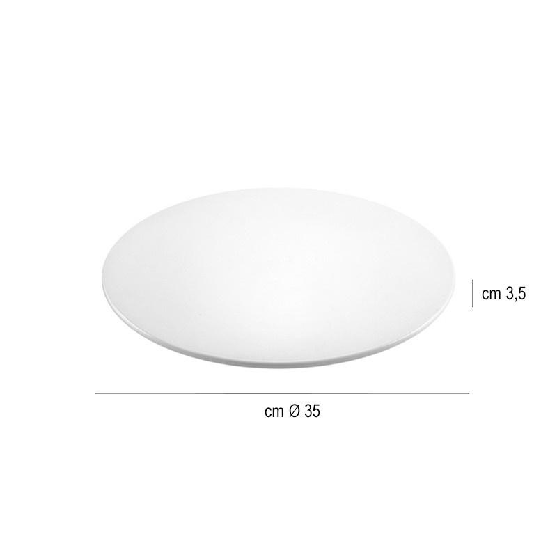 Piatto melamina bianco Ilsa  in Buffet