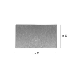 Vassoio acciaio per dolci pasticceria cm 35x20 vintage Abert  in Buffet