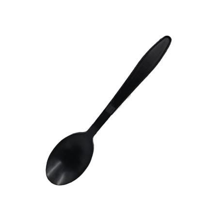 Cucchiai biodegradabili monouso | Colore nero | Rausa srl