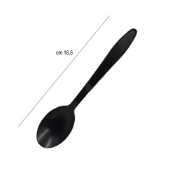 Cucchiaio monouso biodegradabile nero Usobio  in Posate monouso