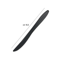 Coltello monouso biodegradabile nero Usobio  in Posate monouso