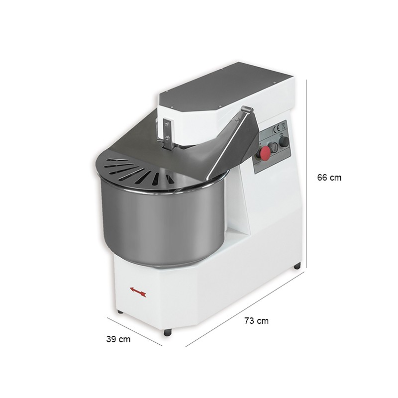 Impastatrice a spirale vasca estraibile trifase   in Cucina