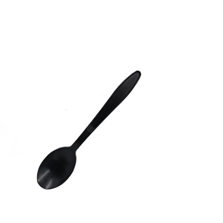 Cucchiaino nero per finger food biodegradabile | Rausa srl