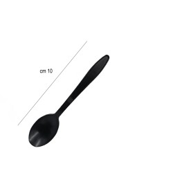Cucchiaino nero per finger food biodegradabile Usobio  in Posate monouso