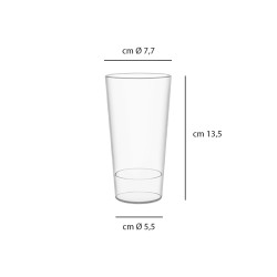 Bicchiere riutilizzabile Urban trasparente Brevetti Waf  in Bicchieri