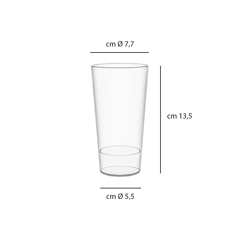 Bicchiere riutilizzabile Urban trasparente Brevetti Waf  in Bicchieri
