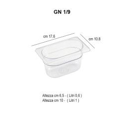 Contenitori gastronorm policarbonato Piazza Effepi  in Contenitori per alimenti