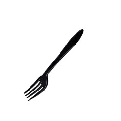 Forchettine nere biodegradabili monouso | Posate bio | Rausa srl