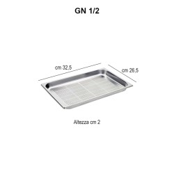 Contenitori gastronorm acciaio inox forati Piazza Effepi  in Contenitori per alimenti