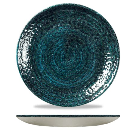 Piatto piano churchill studio prints homespun chroma blue | Rausa