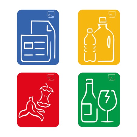 Pittogrammi magnetici per indicazione rifiuti Pure | Rausa srl