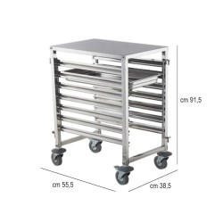 Carrello portateglie cm 53 x 32 gastronorm Sirman  in Cucina