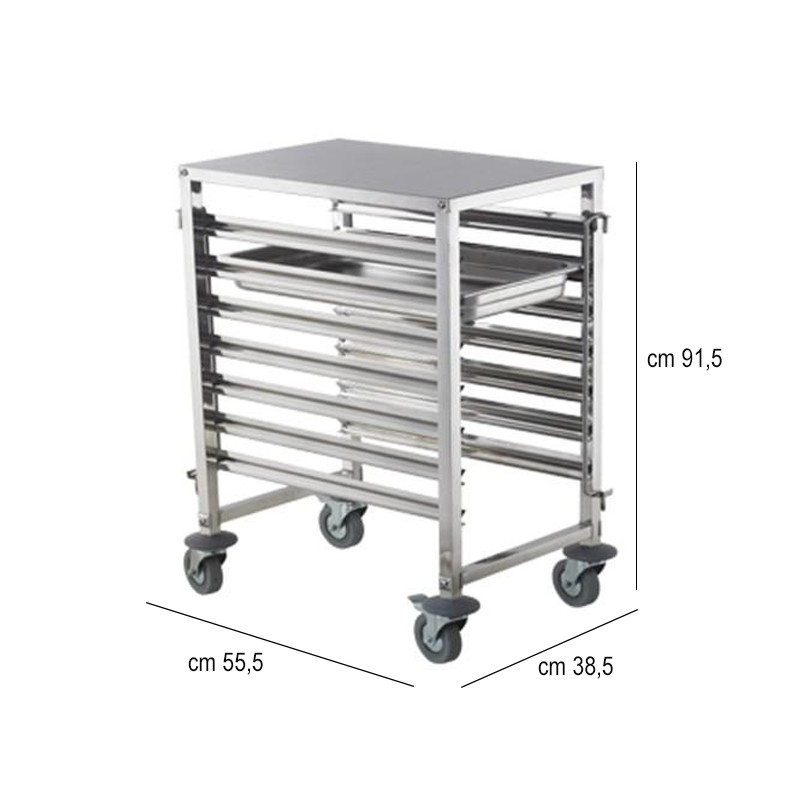 Carrello portateglie cm 53 x 32 gastronorm Sirman  in Cucina