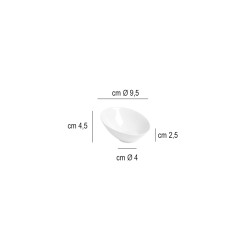 Ciotola obliqua porcellana   in Porcellane