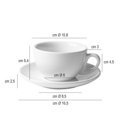 Tazza colazione Costarica   in Porcellane