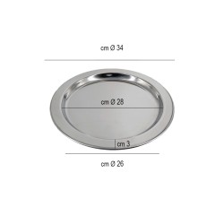 Vassoio in acciaio da portata Pintinox  in Buffet