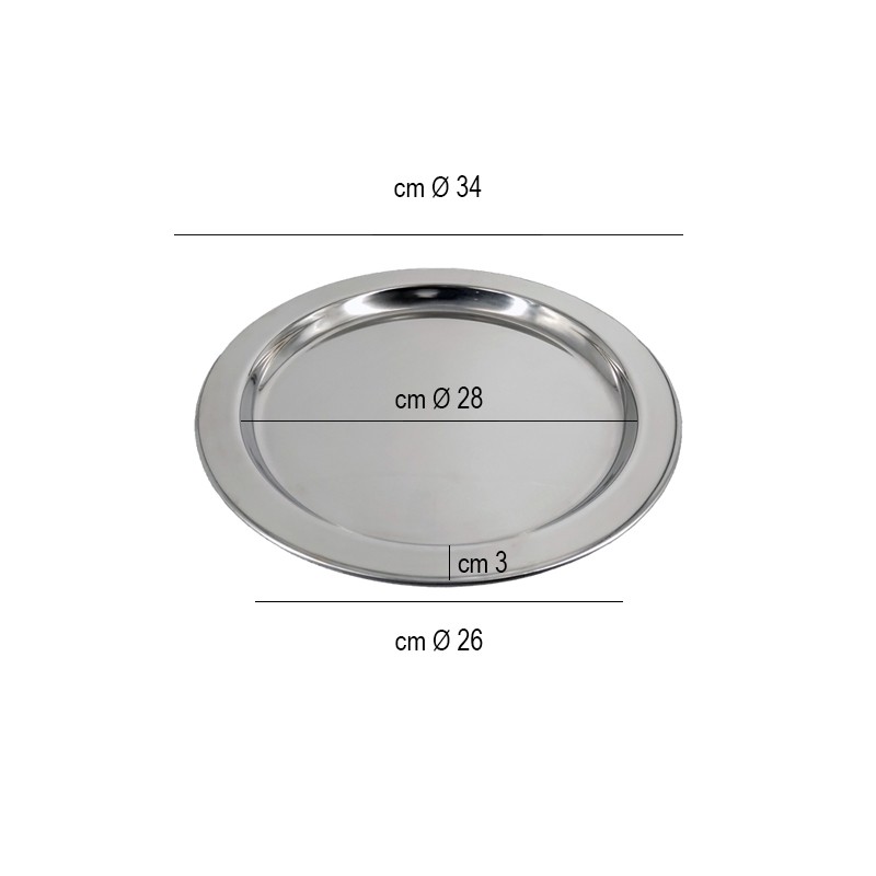 Vassoio in acciaio da portata Pintinox  in Buffet