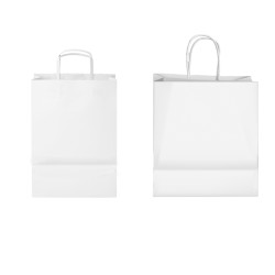 Shopper bianche carta | Contenitori monouso | Rausa srl