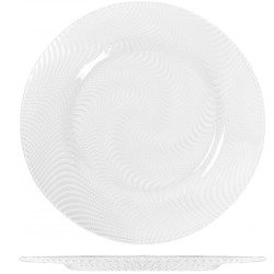 Sottopiatto vetro decorato 33,5 cm | Piatti da ristorante | Rausa srl