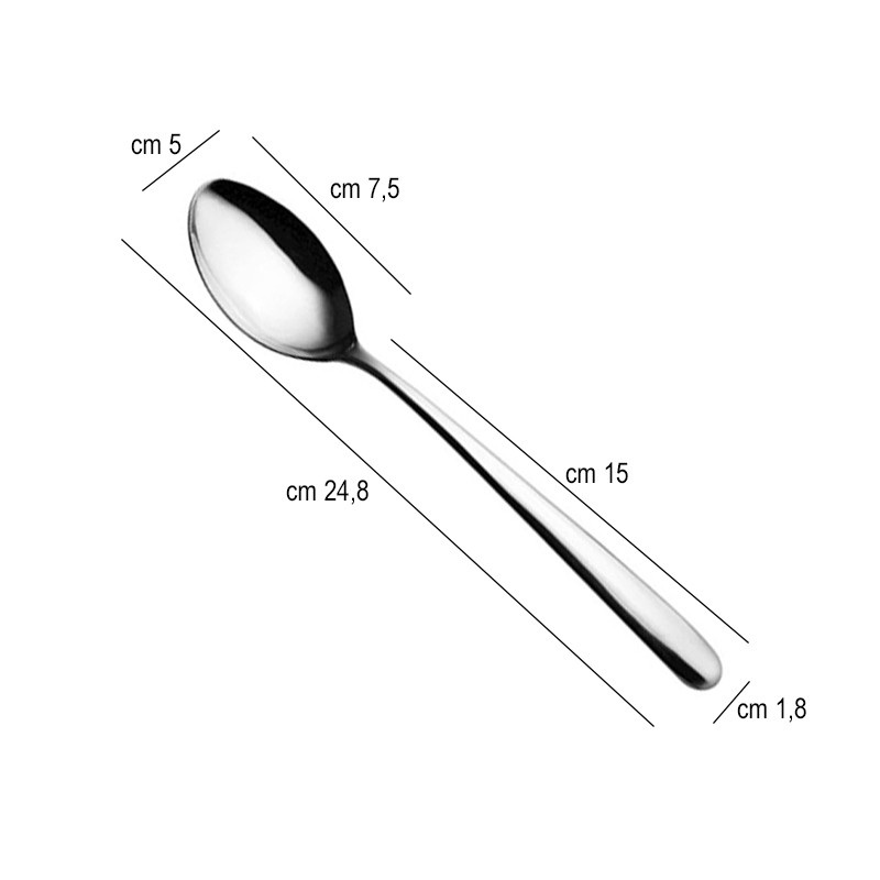 Cucchiaio per servire linea Style Salvinelli posate  in Posate per servire