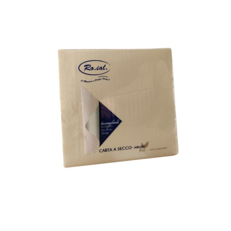 Tovaglioli carta a secco champagne Bio Leaf | Monouso | Rausa srl