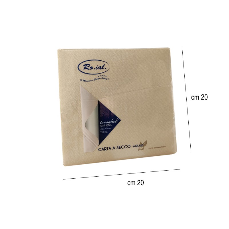 Tovagliolo carta a secco champagne Bio Leaf   in Tovaglioli monouso