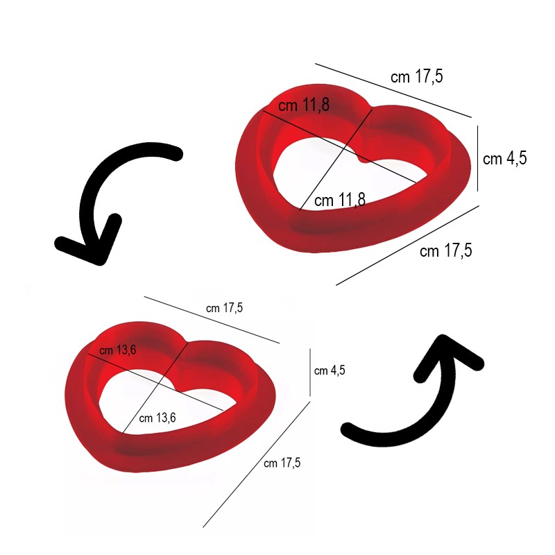 Stampo in silicone amore Silikomart  in Stampi in silicone per dolci