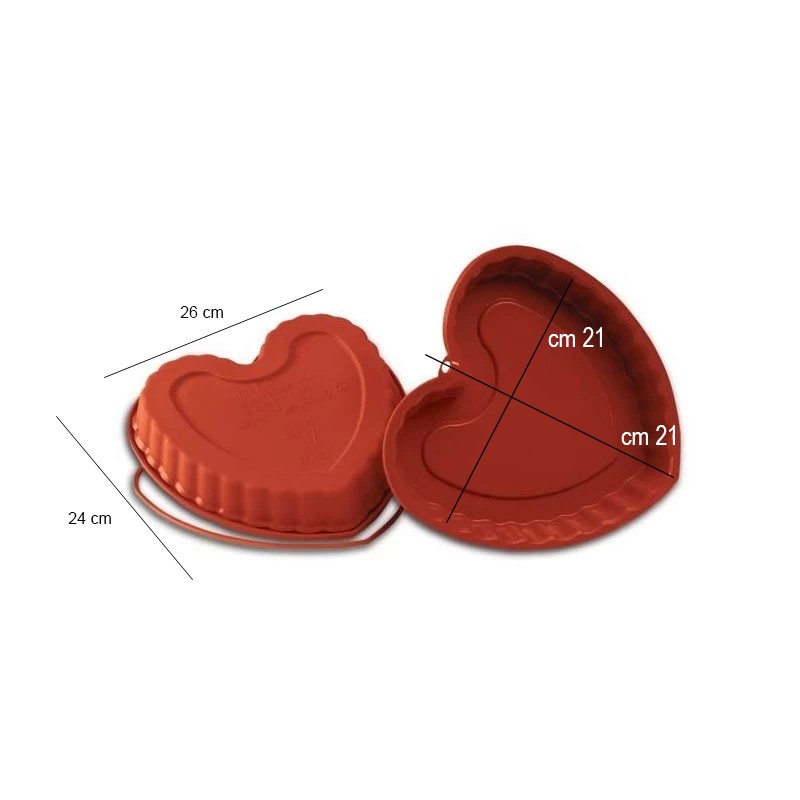 Stampo in silicone cuore Silikomart  in Stampi in silicone per dolci