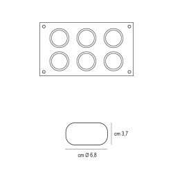 Stampo in silicone 6 mini girotondo Silikomart  in Stampi in silicone per dolci