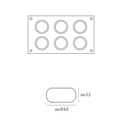 Stampo in silicone mini goccia Silikomart  in Stampi in silicone per dolci