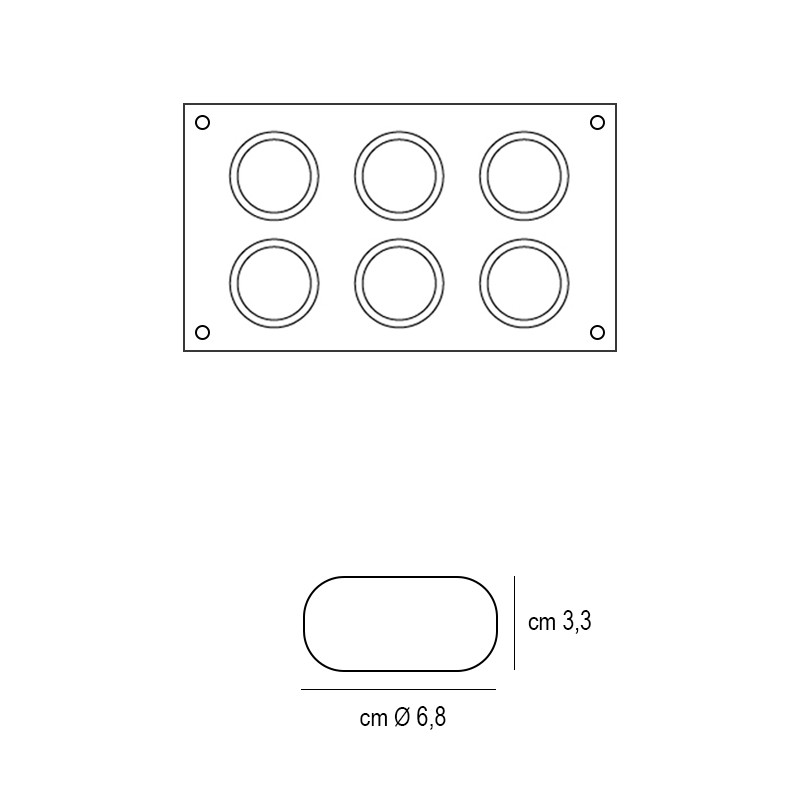 Stampo in silicone mini goccia Silikomart  in Stampi in silicone per dolci