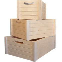 Cassetta legno multiuso legno | Contenitori per buffet | Rausa