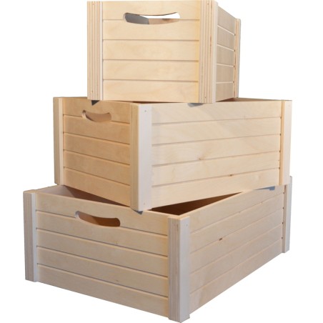 Cassetta legno multiuso legno | Contenitori per buffet | Rausa