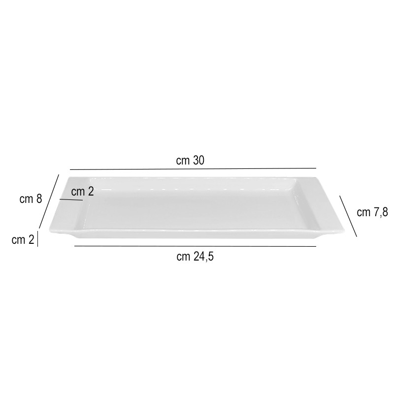 Vassoio con coppette   in Porcellane