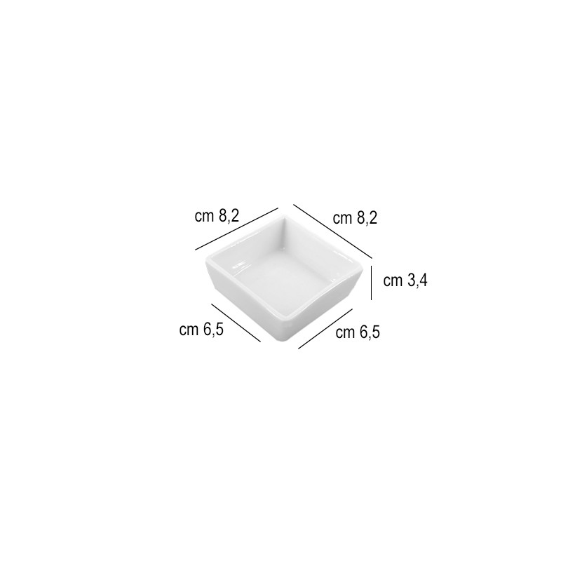 Vassoio con coppette   in Porcellane