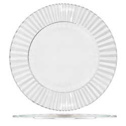 Sottopiatto in vetro diva 32 cm | Piatti da ristorante | Rausa srl