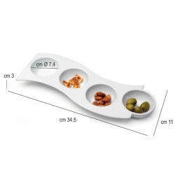 Antipastiera 4 impronte   in Ciotole in porcellana