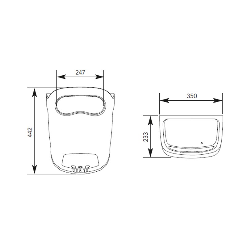 Asciugamani elettrico verticale   in Dispenser bagno